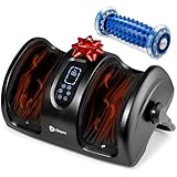 LifePro Shiatsu Foot Massager with Heat, Foot Massager with Heat for Plantar Fasciitis, Remote Control, Deep Kneading for Leg, Calf, Feet, Ankle with Free Roller Gifts for Mom Dad