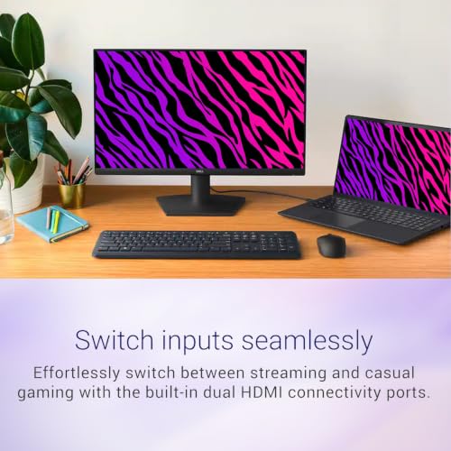 Image of Dell 24 inch FHD 144Hz Monitor, Height Adjustable, IPS LCD Monitor, 1ms MPRT, FreeSync, Ultra Thin bezels, 1000:1, Anti Glare, Low Blue Light, Flicker Free, VESA 2 x HDMI, Black