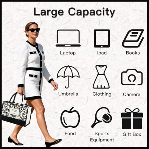 Image of 50th /60th /70th /40th /30th /80th Birthday Gifts for Women Her, Birthday Gifts Tote Bag for Mom Wife Aunt Friends