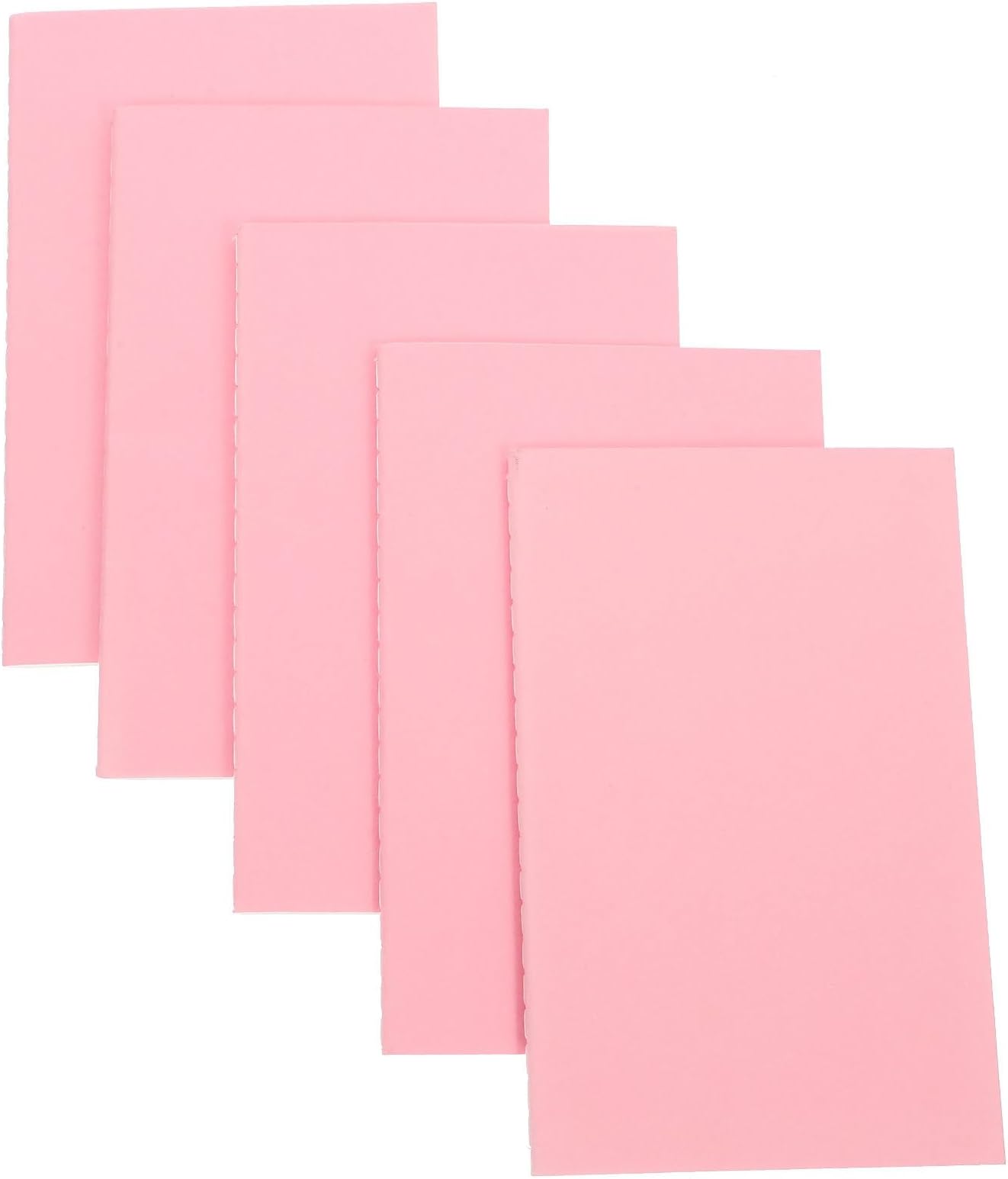 SOLUSTRE 5pcs Small Pocket Notebooks Set, Colored Mini Notepad with Lined Pages, Portable Cute Journal for Students and Office Use, Deep Pink Compact Memo Pads for Travel and Daily Notes