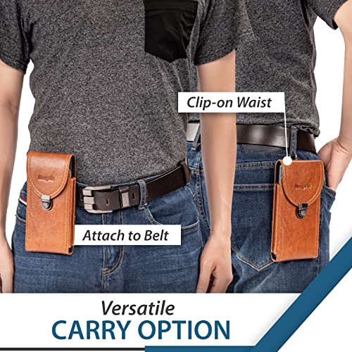 Hengwin Pelle Porta Cellulare per iPhone 14 Plus