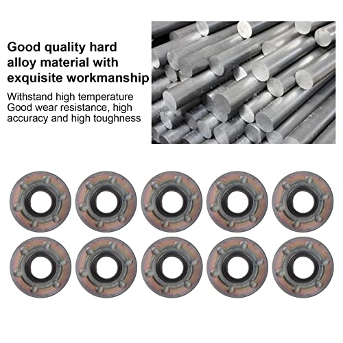 Insertos de de Carburo de 10 piezas para fresado CNC en madera y metal 3