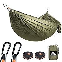 Hamac léger portable simple et double – Parfait pour le camping et la randonnée