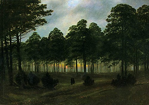 Affiche The Trees par Caspar David Friedrich format medium poster mat - 2