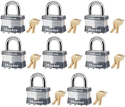 Master Lock 1KA-2179 1-3/4" Laminated Keyed Alike Padlocks - Quantity 88