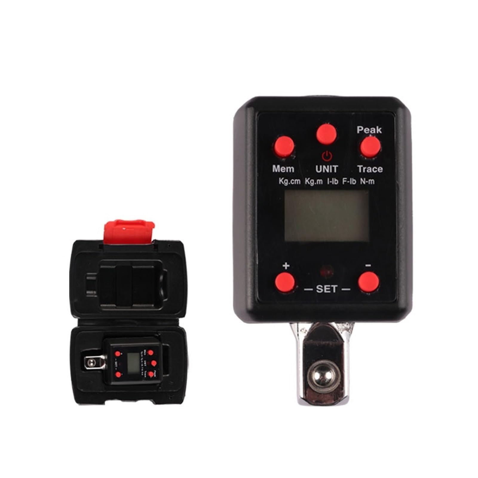 LNHHG Digital Torque Adapter 1/2-Inch Drive 2-200 Nm Range, Alert Signals & Digital Display, ±1% Accuracy