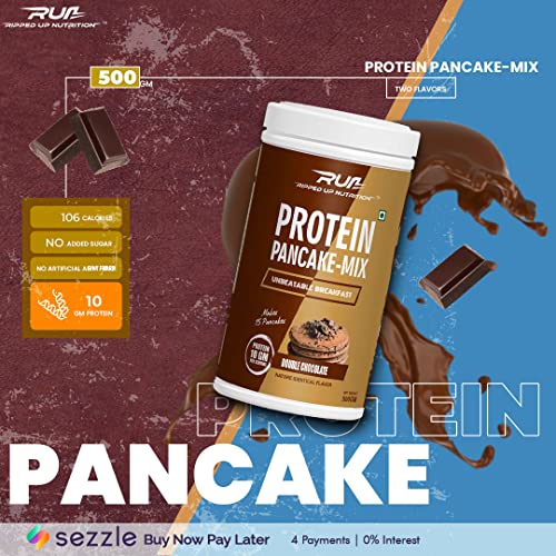 Image of Ripped Up Nutrition- Protein Pancake Mix (Double Chocolate, 1kg (500gmx2))