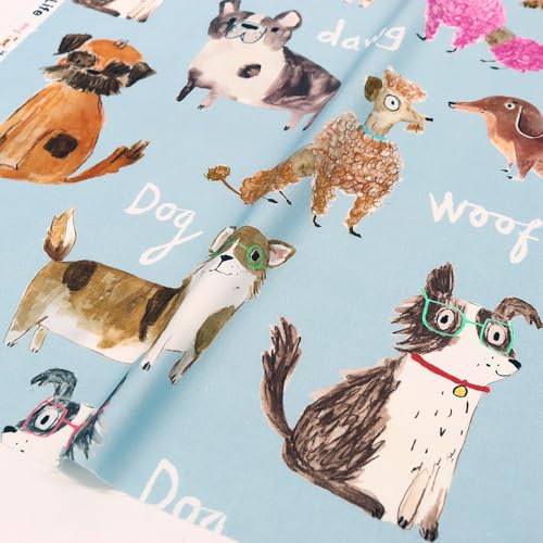 ���{�R�t�f��(Nippon Chuko) Maison de Fabric -LIFE-�C�k �Ж�110cm×6m�J�b�g ���F LF-LTDOG-C-6M