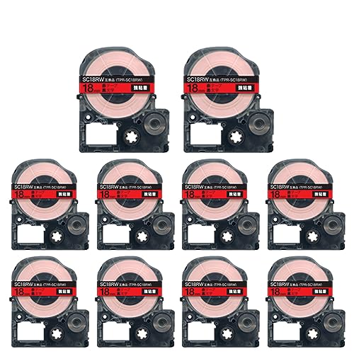 �L���O�W�� �p �e�v�� PRO 18mm �� ������ SC18R-5P �J���[���x�� ���S�� �݊��e�[�v 10�Z�b�g | KING JIM SR-GL1/2 SR-MK1 SR-R560/680/980 SR-RK2 SR45/55/150/170/25