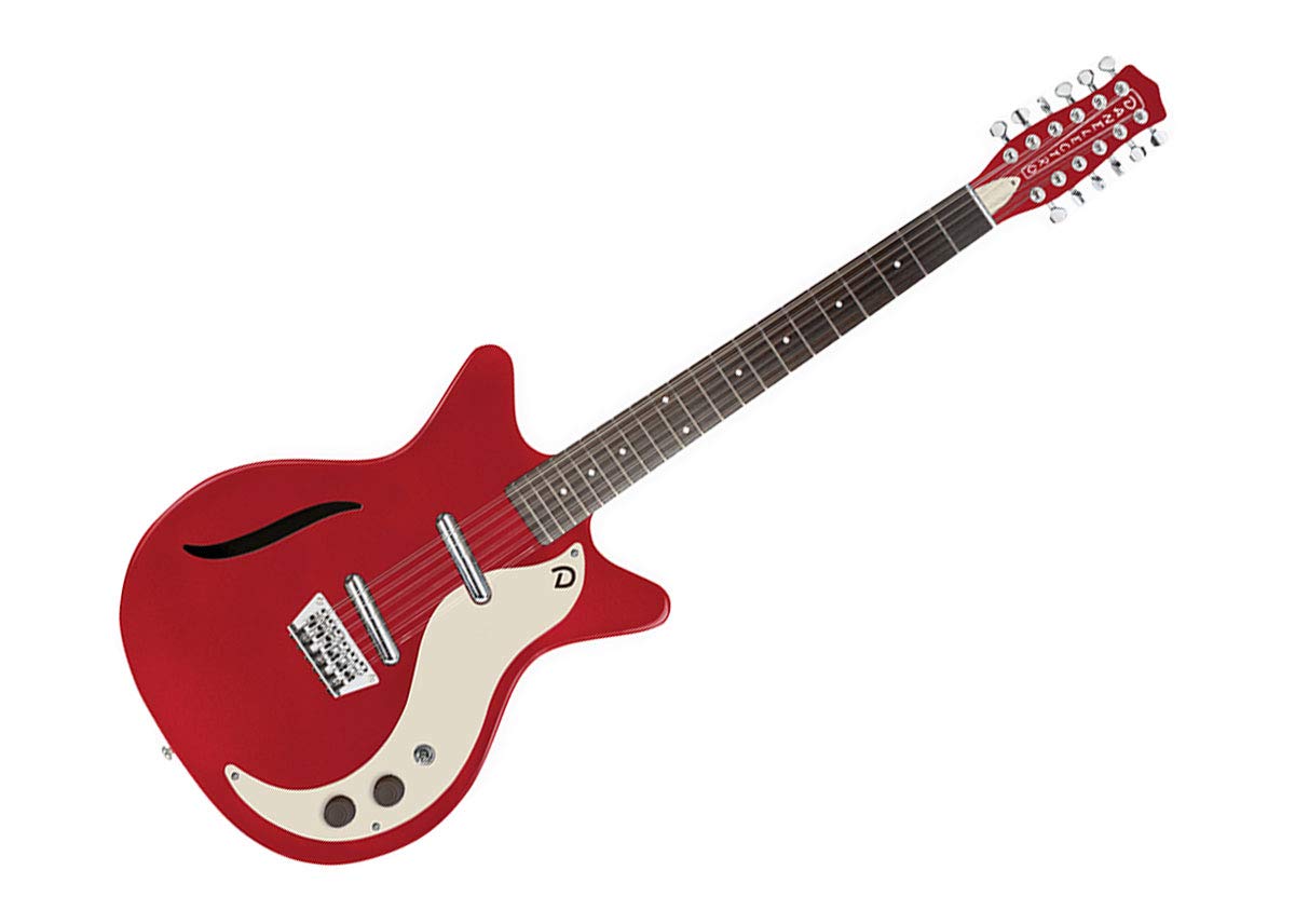 Amazon | Danelectro Vintage 12弦エレキギター - レッドメタリック