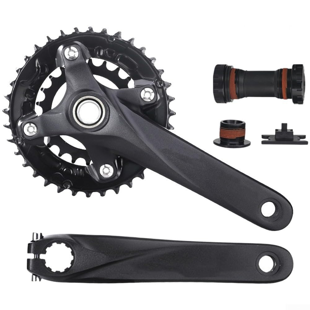 Besttoolifes para Plato para Doble 36T Aleación Ligera para MTB Negro para