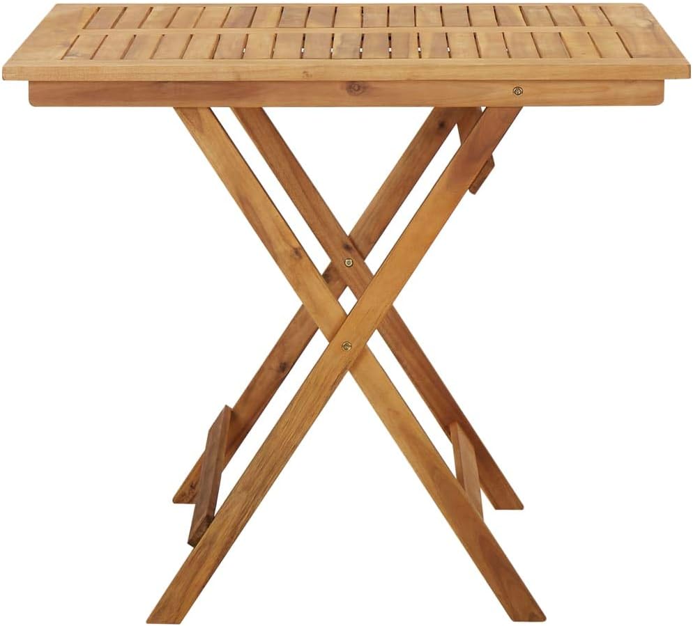 Folding Patio Table,Outdoor Patio Table,Outdoor Dining Table,Outdoor Coffee Table, patio End Table,Vintage Rustic Patio Table, Bistro Table,Weather Resistant,for Lawn,Patio,Balcony,Garden,Solid Wood