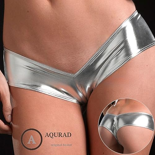 M～XLセクシー マイクロミニ ショートパンツ ハロウィン コスプレ セクシーショーツ ブラジリアンカット ランジェリー エナメル フェイクレザー ストレッチ タイト ダンス - 画像3