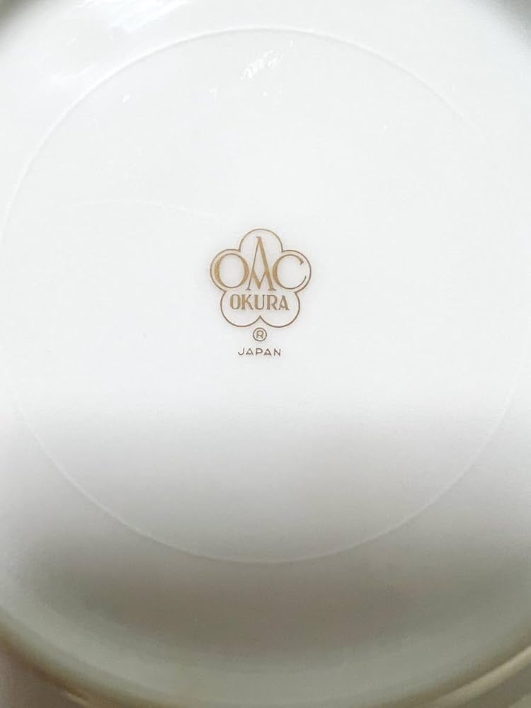 Amazon | OKURA 皇室御用達大倉陶園 ゴールドライン白磁小皿