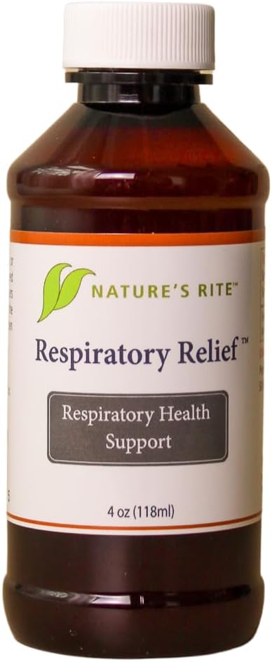 Nature's Rite Colloidal Silver - Respiratory Relief with Silver Colloid and Peppermint Oil - Support for Breathing Comfort - 4oz (New) - 1 Count