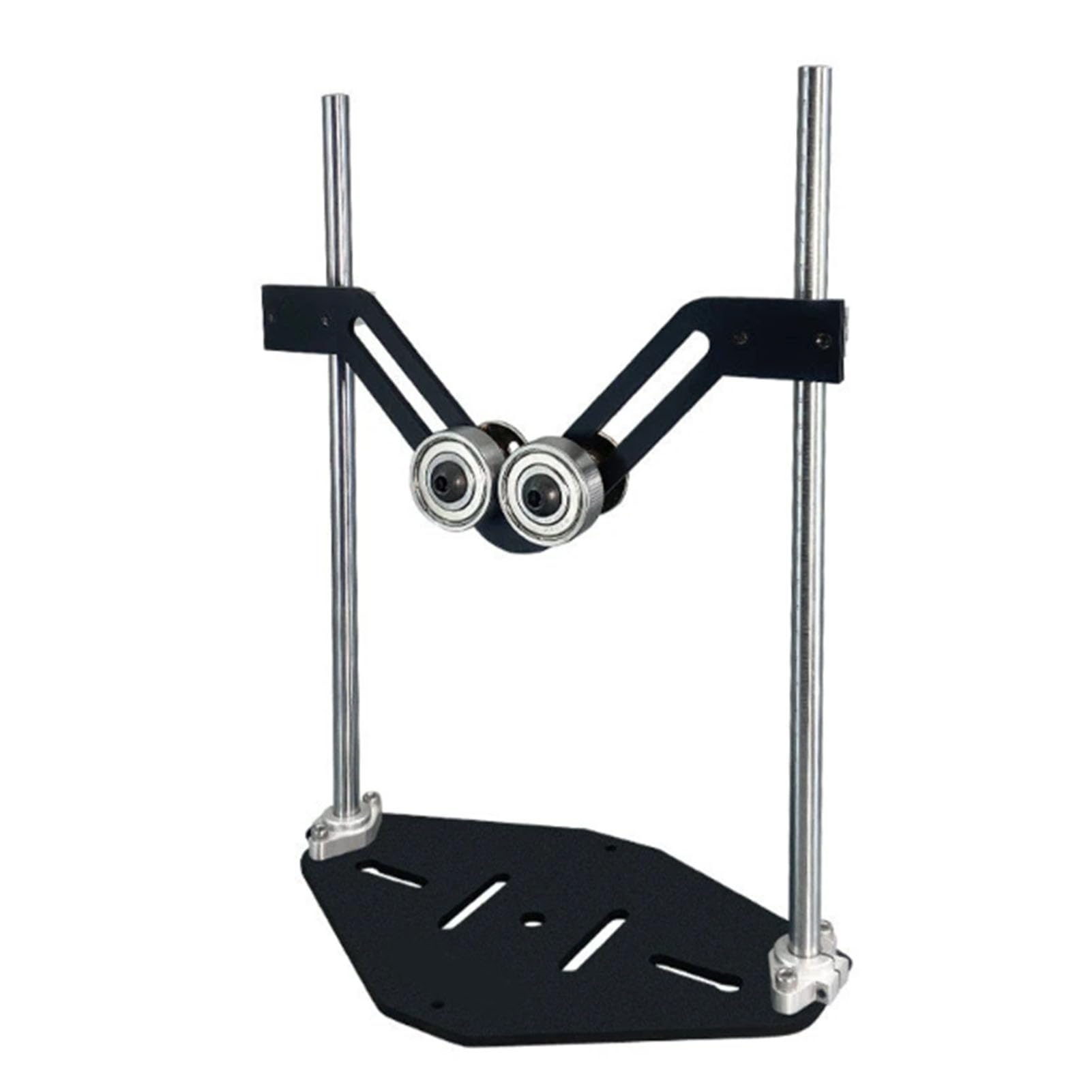 Jeffergarden Soporte de Rodillo en Forma de V, Capacidad de Carga de 100 Kg, Soporte de Ajustable Resistente para Corte de Carpintería y Alimentación de Material de Tuberías