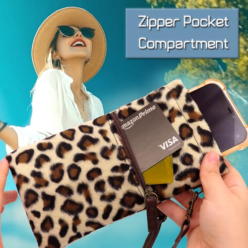 Image of MyEyeglassCase Soft Crossbody Sunglasses Case, Large to XL Squeeze Top Glasses Pouch, Women Eyeglass Holder Sleeve Travel Bag
