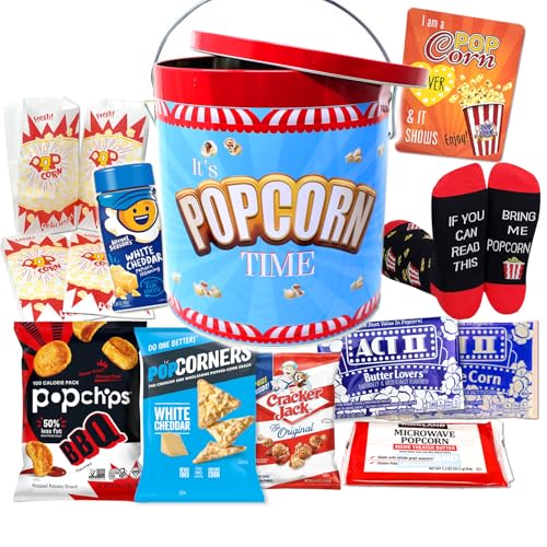 Perfect POPCORN LOVER Movie Night. Gift set, Game Night Snacks Gi...