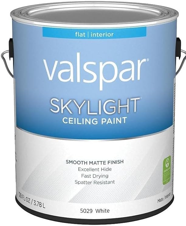 Valspar 1 Gallon 15029 White Skylight Ceiling Paint, Flat