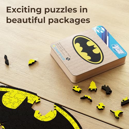 Crafthub CJYZ189758201AZ Dc Wooden Puzzles For Adults – A3 Batman Logo With 162 Pieces – Jigsaw Puzzle thumb #5