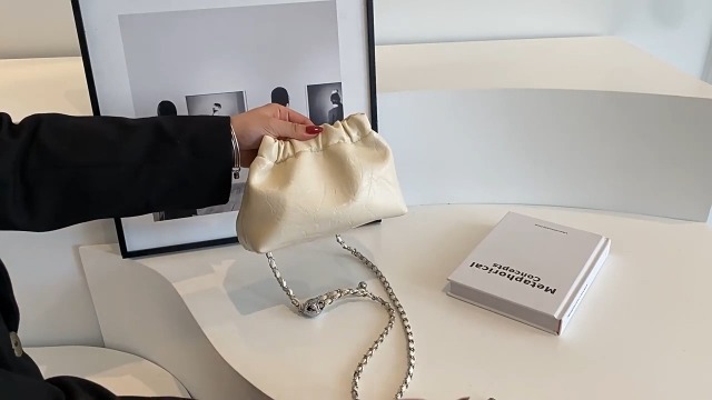 Amazon | [ハルジオ] シルバー バッグ ショルダー 巾着バッグ