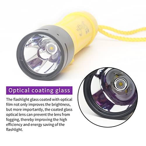Lanterna de mergulho,LetonPower lanterna de mergulho profissional,1800 lumens lanterna a prova d'ág
