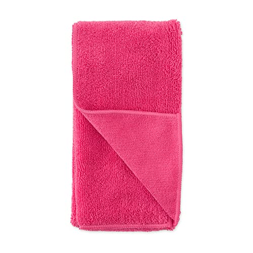 Image of Bone Dry Pet Grooming, Embroidered Microfiber Towel Drying Collection, 15x30, Raspberry Sorbet