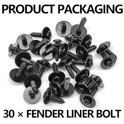 Image of 30PCS Fender Liner Splash Shield Wheelhouse Liner Screw, Compatible with Honda Accord Civic CR-V Element Fit Pilot Odyssey Prelude Acura ILX RDX TL TSX, 90114SE0000
