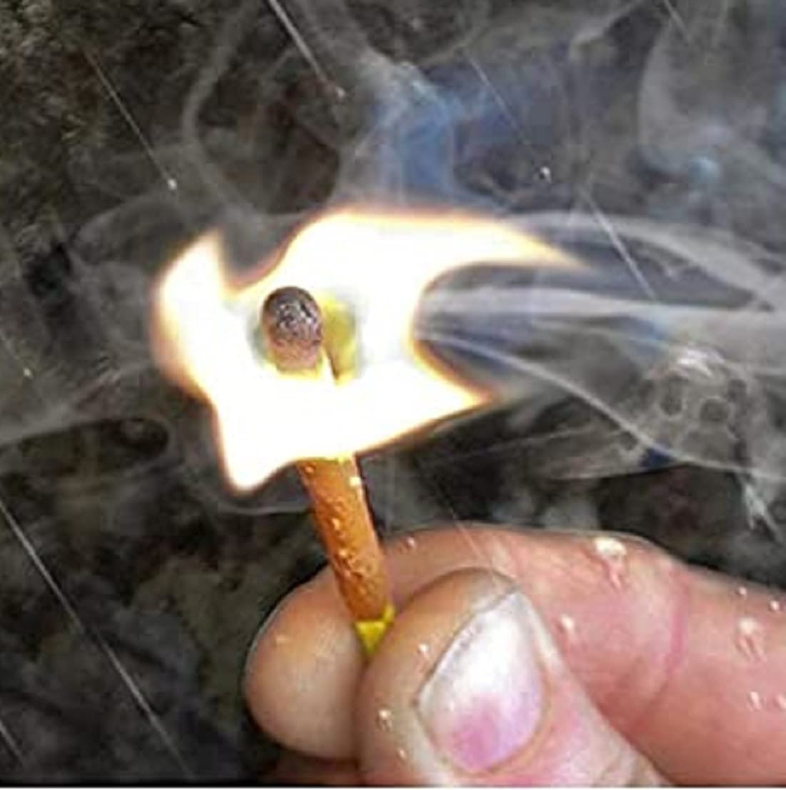 fiammiferi impermeabili, portatili, antivento, impermeabili, con grande testa in contenitore impermeabile, dispositivo di sopravvivenza portatile per esterni in campeggio
