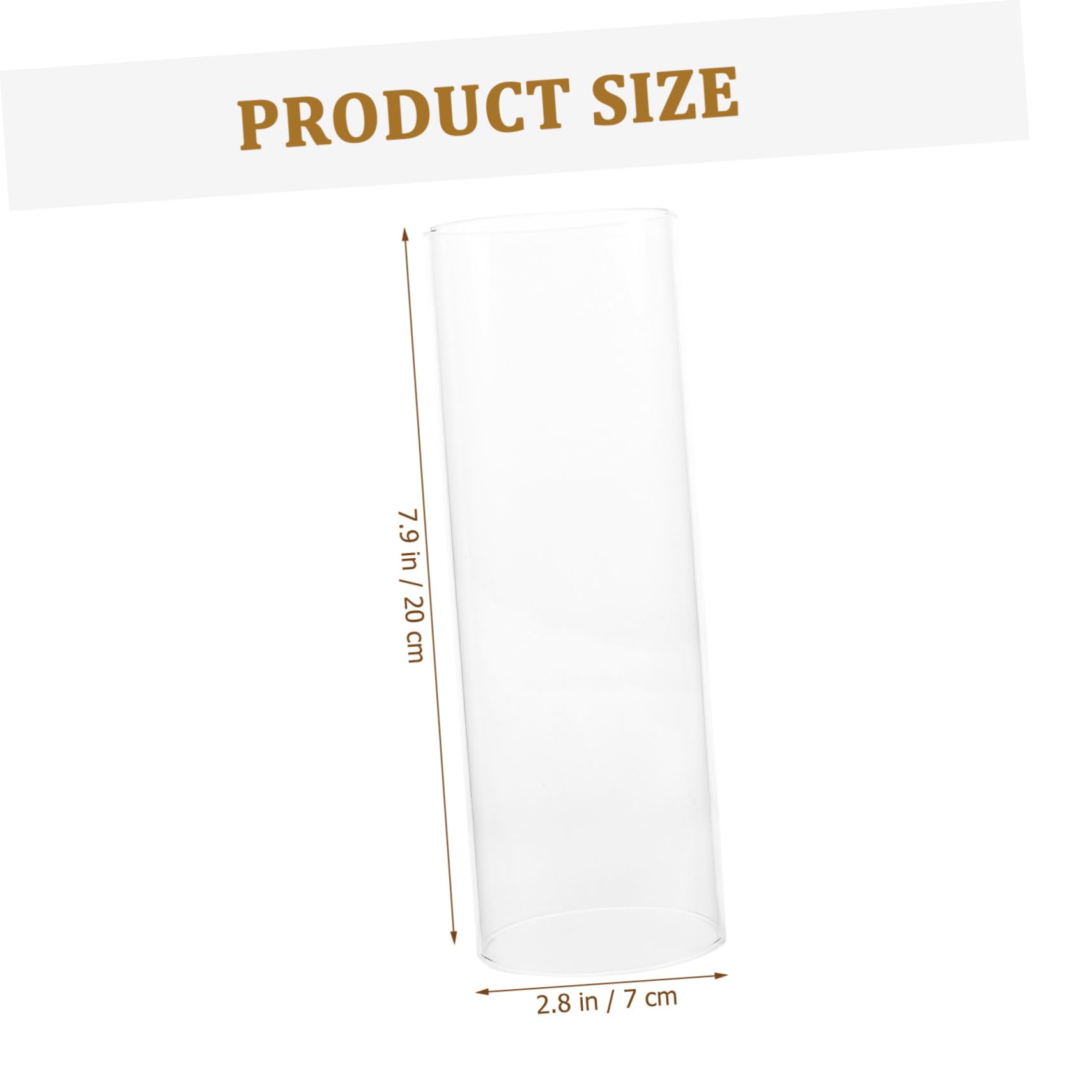 VOSAREA Couvercles en Verre Borosilicaté Transparents Protection Coupe-vent et Décoration 4pcs pour Tubes de Bougies pour Petits Décors DIY
