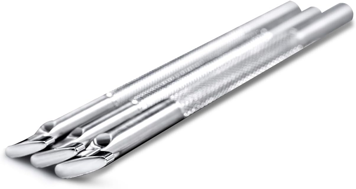 Smooth Thumb Print Leather Stamps 3Pcs Leathercraft Stamping Tool 304 Stainless Steel Carving Set for Craft DIY