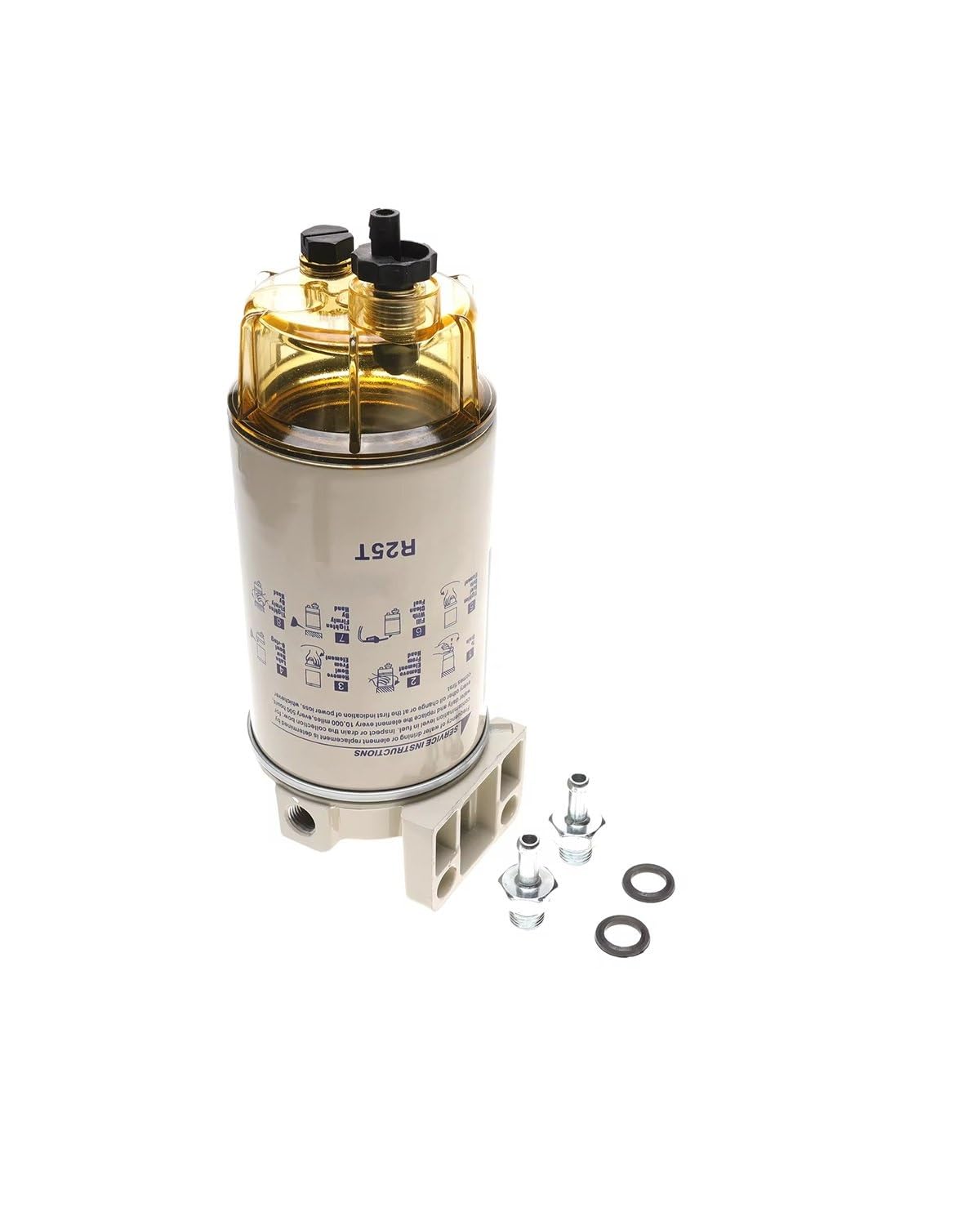 Filtro De Combustible De Rosca S3213 R25T | Separador marino de agua reemplaza a Racor 320R-Rac-01