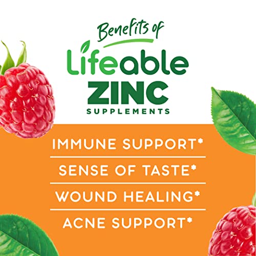 Lifeable Zinc 50mg Gummies Great Tasting Natural Flavor Gummy