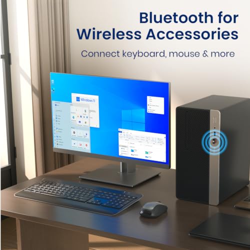 Image of Portronics BlueFi Nano USB Wi-Fi & Bluetooth Adapter, Dual-Band 2.4GHz (200 Mbps) /5GHz (450 Mbps) up to 650Mbps, IEEE 802.11 b /g /n /ac, Plug & Play, for PC & Laptop, Compatible with Windows 10 & Above