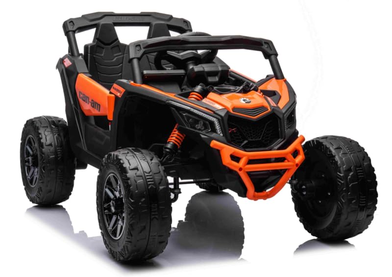 Buggy 24V Can-Am Maverick 1 Plaza, 4x4 (Motores 200W), Cuero, Mp4 TV, RC. Full Option - INDA37-LI-CA003rs (Naranja)