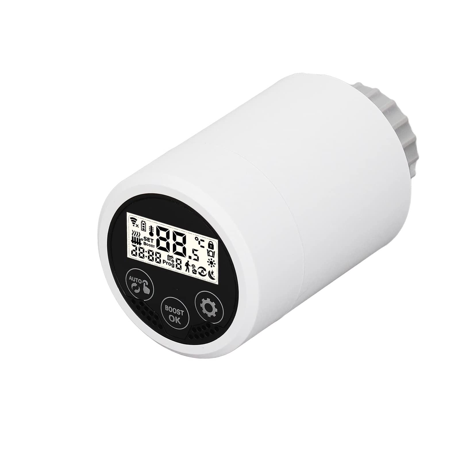 VBESTLIFE Válvula de Termostato Inteligente, Asistente de Control de Temperatura Inalámbrico, Horario Programable, Control de Aplicación de Soporte, Control de Voz, para Control de Temperatura