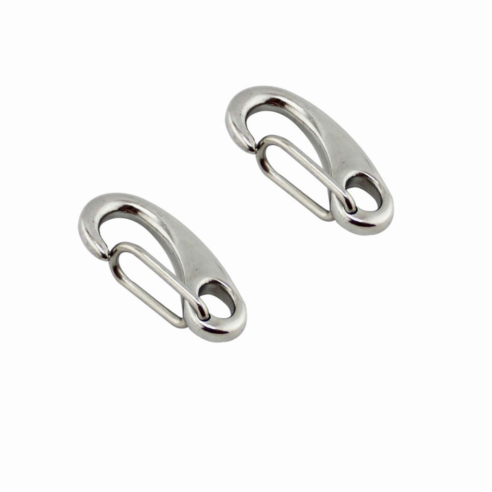 Spring Snap Hooks Connector, Egg Shape Spring Snap Hooks 50mm 316 Stainless Steel Multipurpose(50mm(2pcs))