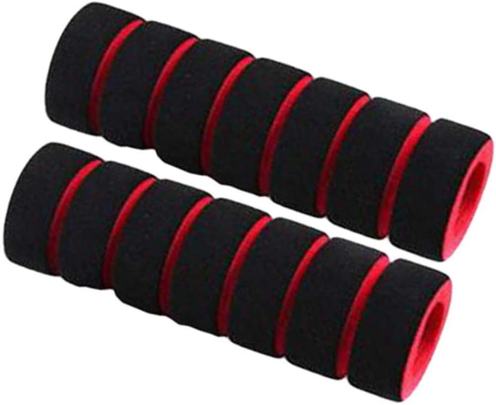 Xinqueen Bicycle Handlebar Grips Soft Non-slip Foam Sponge Grip Cover Motorcycle Handle Bar 2 Pcs