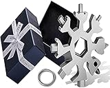 [Amplias Aplicaciones]: Las herramientas de copo de nieve se pueden utilizar para abrir botellas de cerveza, girar varios tornillos, abrir cajas, reparar bicicletas, tablas de snowboard y juguetes, etc. Se puede utilizar para viajes, aventuras al aire libre, aventuras, campamentos, etc.
