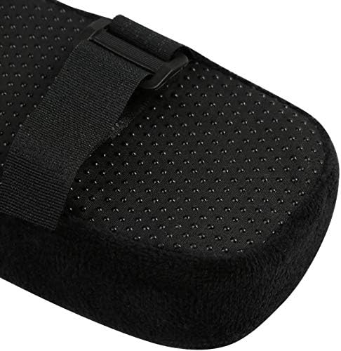 LEADSTAR Armrest Pads, Chair Arm Covers Cushions Ergonomic Memory Foam Anti-Slip Elbow Support Pillow (Black)