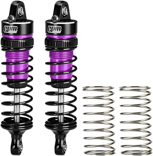 GPM Alloy Front Shock Absorbers 62Mm for 1/16 Mini Kraton 3S Dsc 4X4 RTR Brushless Speed Truck-Ara2508S (Purple)