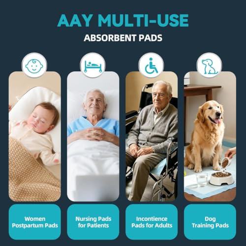 AAY Extra Large 40"x36" Disposable Underpads for Incontinence, 100 Count by AAY - Image 7