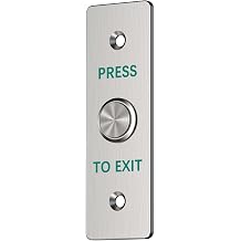 Push to Exit Button for Door Access Control Waterproof Stainless Steel Shell NO/COM Output