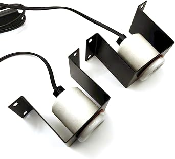 2-Pack Reptile Ceramic Heat Lamp Holders, E26 Socket for Lizards, Tortoises, Amphibians, Terrariums, 200W Max, Bulbs Not Included