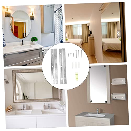 Image of DOITOOL 1set French Cleat Picture Hanging Hardware Kit Interlocking Metal Bracket for Frames Mirrors and Art Easy Installation Compact Design Versatile Wall Mount