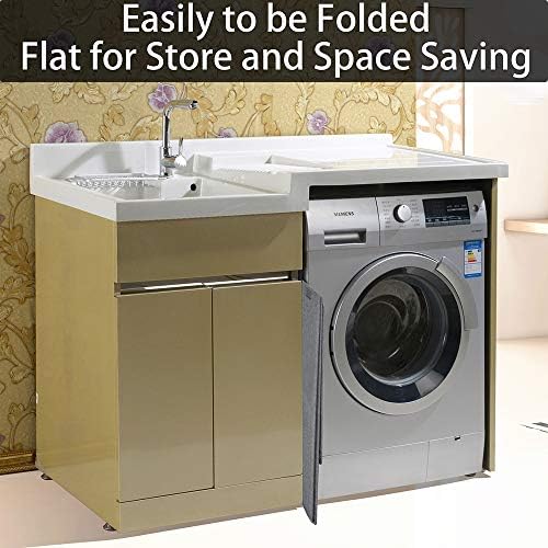 Laundry Basket with Lid, Viwril 100L Large Collapsible Laundry Hamper with Handles Foldable Laundry Bags Laundry Storage Organiser for Bathroom,Toys Clothes, Grey, X-Large