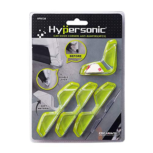 Hypersonic Car Door Protector Universal Car Door Edge Guards Corner Bumpers 4Pcs (Clear) #TOP6