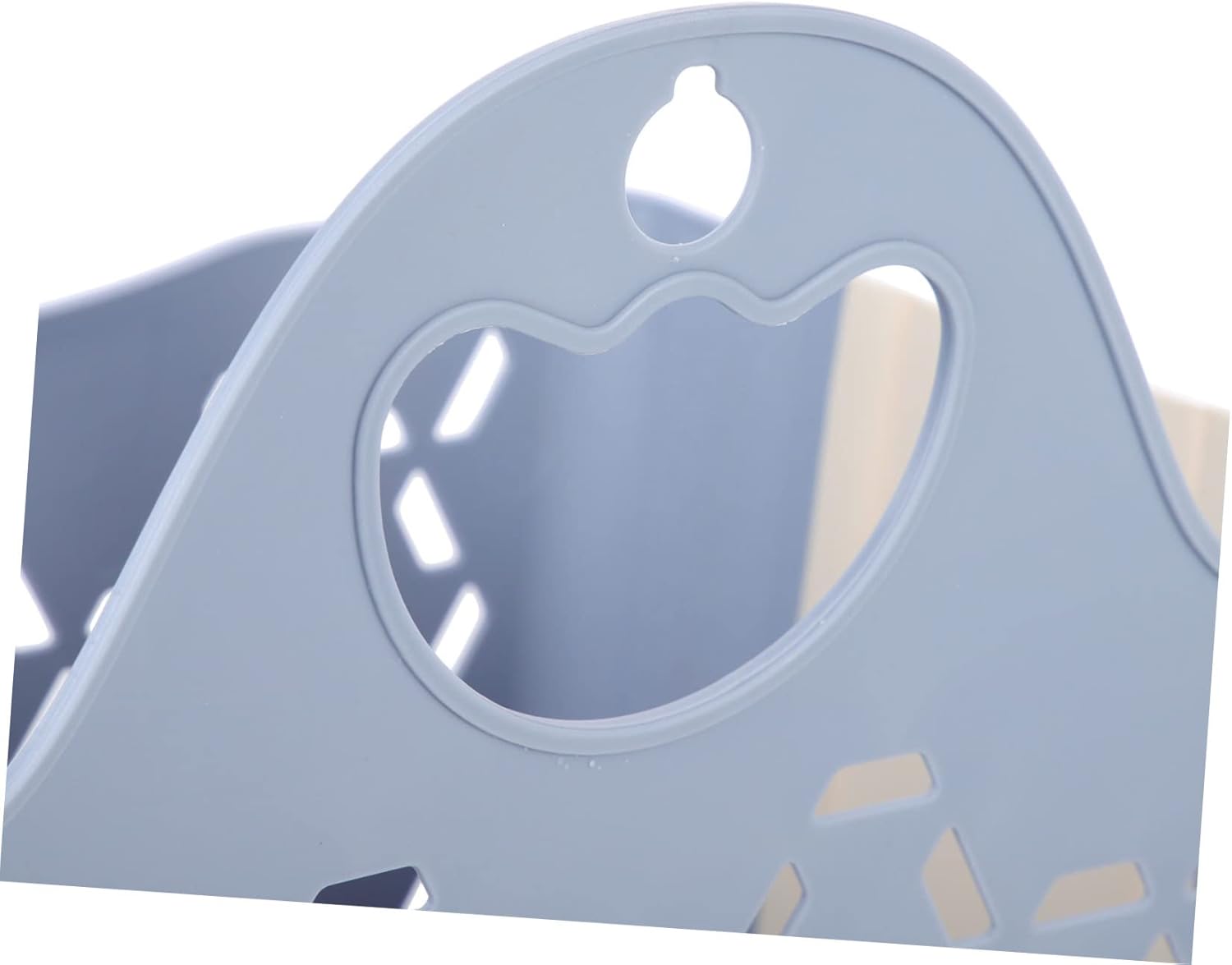 IMIKEYA Wall Mount Laundry Basket with Handle Medium Grey Blue Multi Function Clothes Storage Container for Bathroom Blankets Space Saving Collapsible Dirty Clothes Hamper