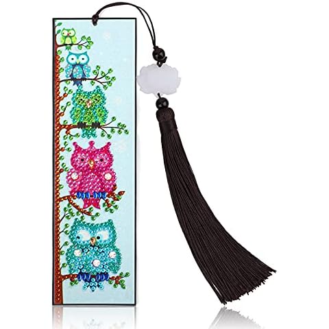 VETPW 5D DIY Owl Diamond Art Bookmark Kit Cover