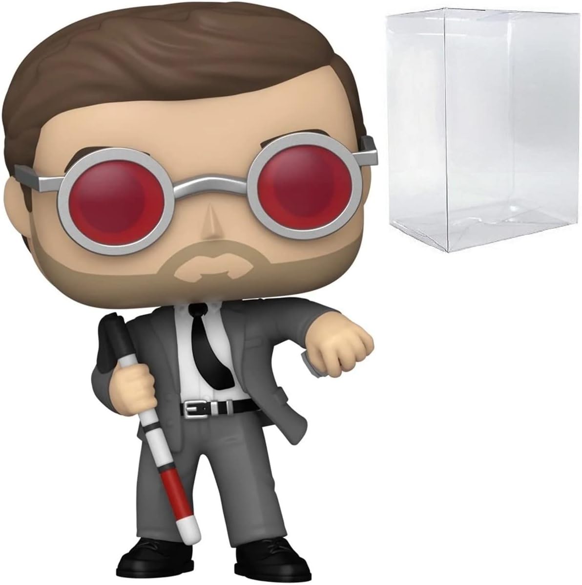 POP Marvel: Spider-Man: No Way Home - Matt Murdock (Daredevil) Funko Vinyl Figure (Bundled with Compatible Box Protector Case), Multicolor, 3.75 inches